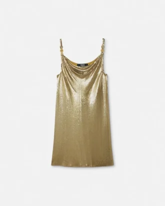 Metal Mesh Slip Mini Dress Metal Mesh Slip Mini Dress