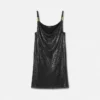 Metal Mesh Slip Mini Dress