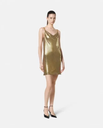 Metal Mesh Slip Mini Dress Metal Mesh Slip Mini Dress