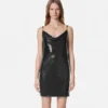 Metal Mesh Slip Mini Dress