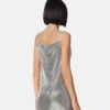 Metal Mesh Slip Mini Dress Metal Mesh Slip Mini Dress