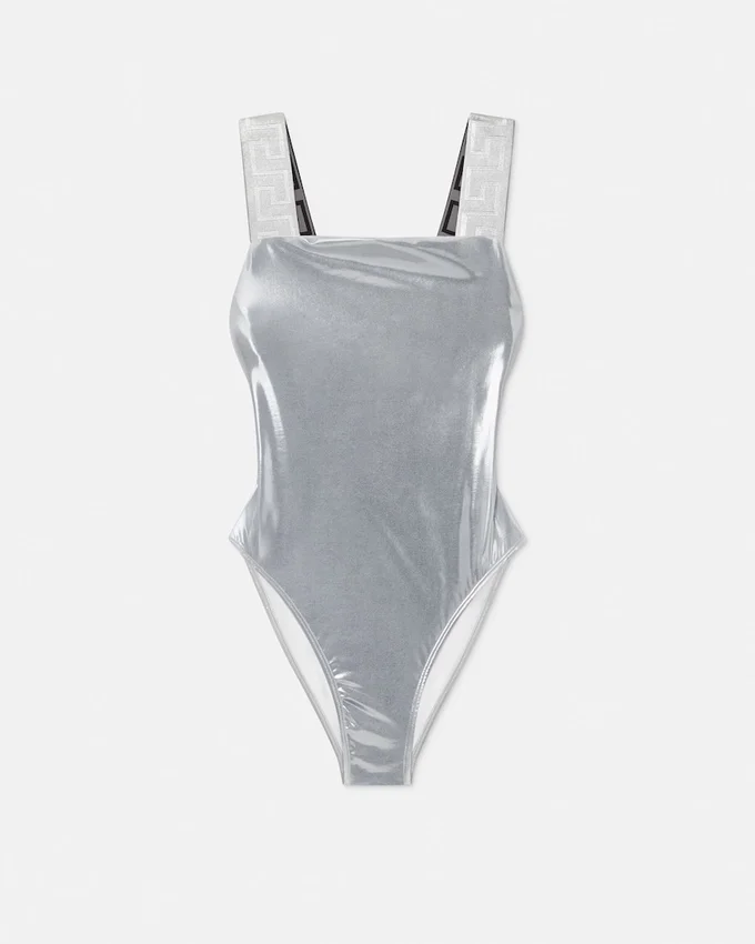Metallic One-Piece Swimsuit Metallic One-Piece Swimsuit