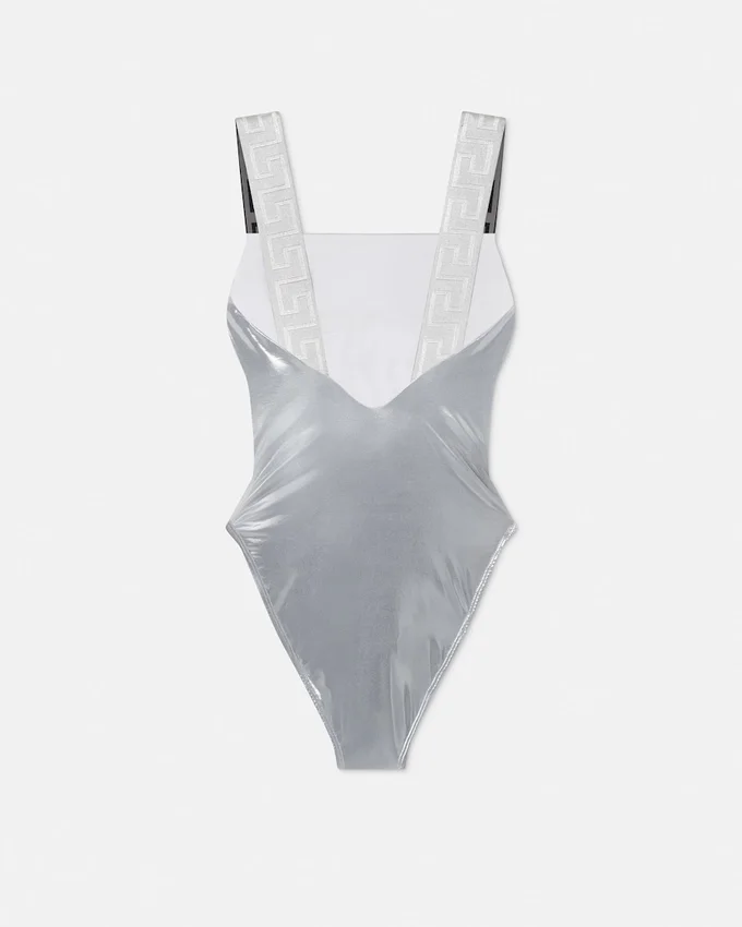 Metallic One-Piece Swimsuit Metallic One-Piece Swimsuit