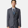 Micro-Checked Wool Blazer Micro-Checked Wool Blazer