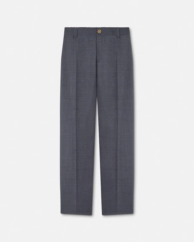 Micro-Checked Wool Jogger Pants Micro-Checked Wool Jogger Pants