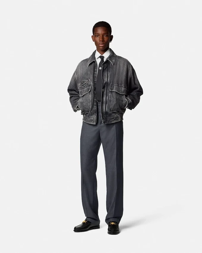 Micro-Checked Wool Jogger Pants Micro-Checked Wool Jogger Pants