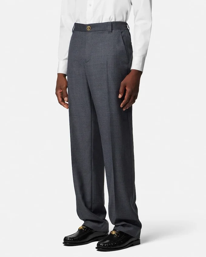 Micro-Checked Wool Jogger Pants Micro-Checked Wool Jogger Pants
