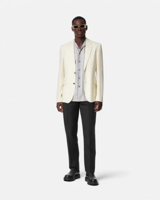 Mohair-Blend Formal Pants