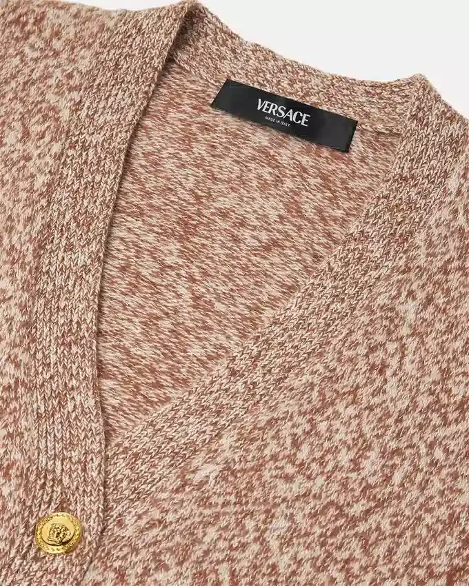 Mouliné Cashmere-Blend Knit Boxy Cardigan Mouliné Cashmere-Blend Knit Boxy Cardigan