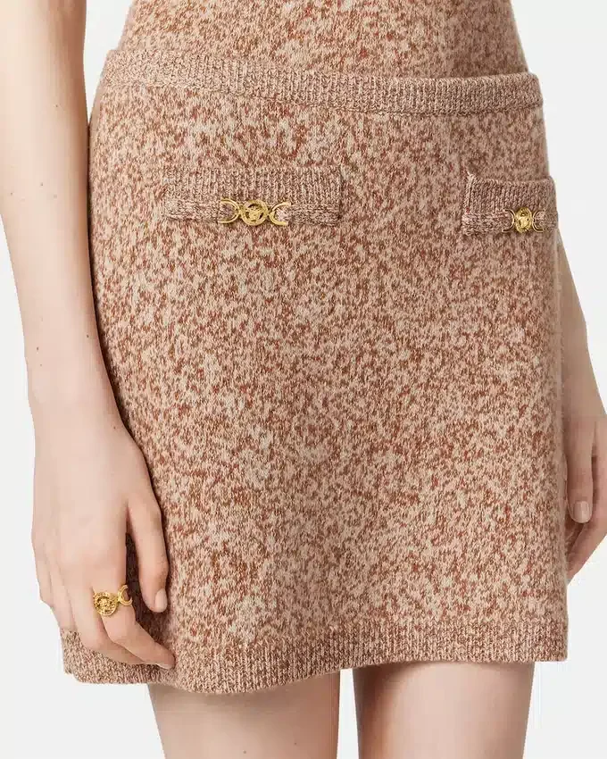 Mouliné Cashmere-Blend Knit Mini Skirt Mouliné Cashmere-Blend Knit Mini Skirt