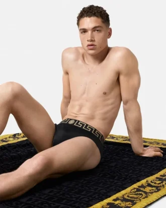 Nylon-Blend Swim Briefs
