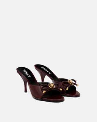 Opera Bow Patent Mules 85 mm