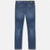 Piece Number Slim-Fit Jeans