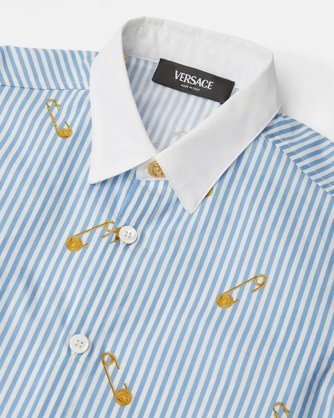 Pinstripe Pin Kids Shirt Pinstripe Pin Kids Shirt