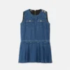 Pleated Denim Kids Dress Pleated Denim Kids Dress