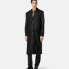 Plongé Leather Single-Breasted Coat Plongé Leather Single-Breasted Coat