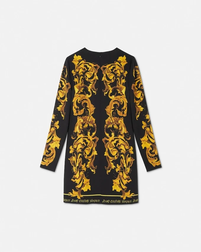 Porcelain Barocco A-line Mini Dress Porcelain Barocco A-line Mini Dress