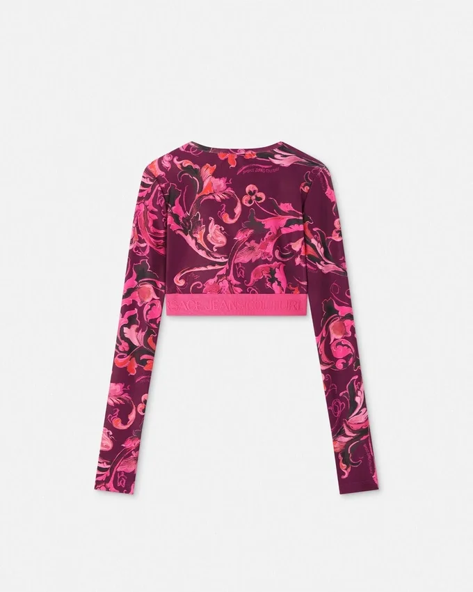 Porcelain Barocco Crop Top Porcelain Barocco Crop Top
