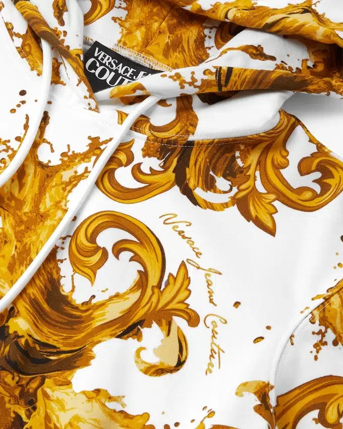 Printed Cotton-Jersey Crop Hoodie Printed Cotton-Jersey Crop Hoodie