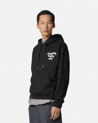 Printed Cotton-Jersey Hoodie