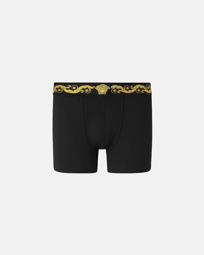 Printed Cotton-Jersey Long Trunks Printed Cotton-Jersey Long Trunks