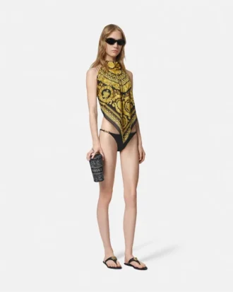 Printed Cover-Up Foulard Top