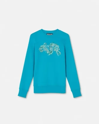Printed Embellished Cotton-Jersey Sweatshirt