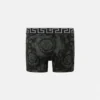 Printed Jacquard Cotton-Jersey Long Trunks Printed Jacquard Cotton-Jersey Long Trunks
