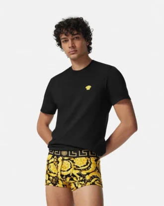 Printed Jacquard Cotton-Jersey Trunks Printed Jacquard Cotton-Jersey Trunks
