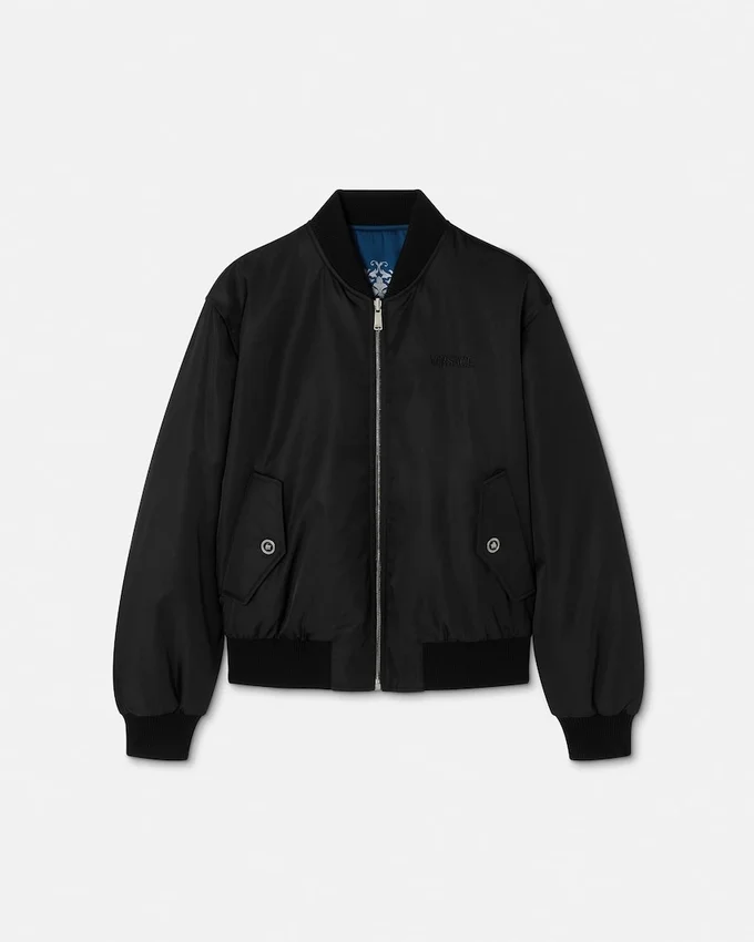 Printed Nylon Reversible Bomber Printed Nylon Reversible Bomber