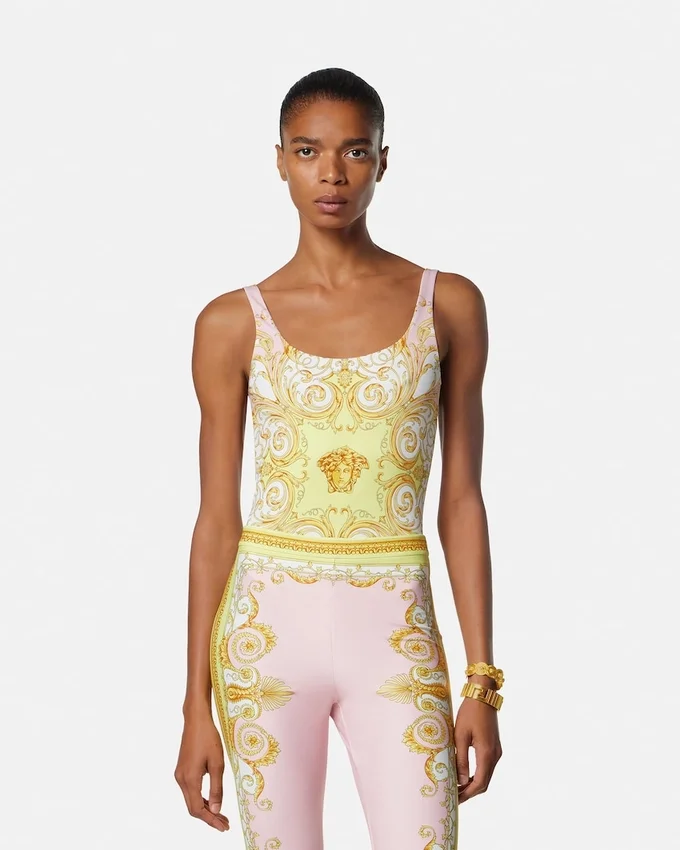 Printed One-Piece Swimsuit Printed One-Piece Swimsuit