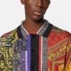 Printed Silk Knit Shirt Printed Silk Knit Shirt