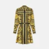 Printed Silk Twill Mini Shirt Dress Printed Silk Twill Mini Shirt Dress