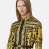 Printed Silk Twill Mini Shirt Dress Printed Silk Twill Mini Shirt Dress