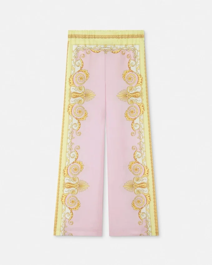 Printed Silk Twill Pants Printed Silk Twill Pants