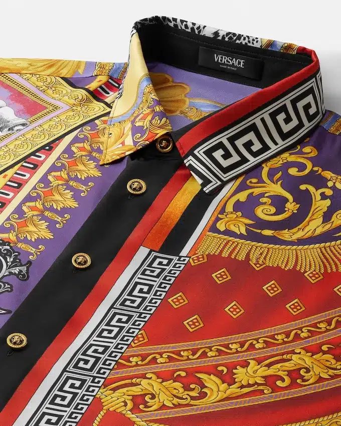 Printed Silk Twill Regular Shirt Printed Silk Twill Regular Shirt