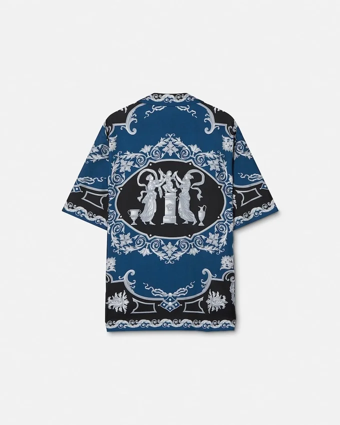Printed Silk Twill Regular Shirt Printed Silk Twill Regular Shirt
