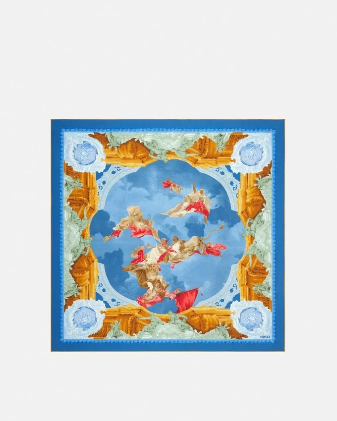 Printed Silk Twill Scarf 90 cm Printed Silk Twill Scarf 90 cm