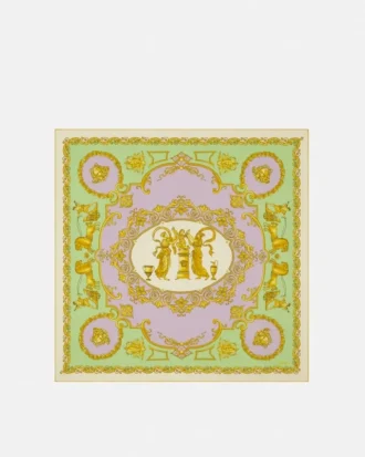 Printed Silk Twill Scarf 90 cm