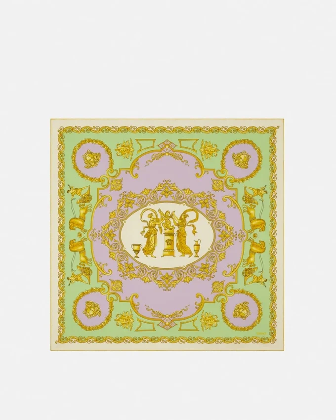 Printed Silk Twill Scarf 90 cm Printed Silk Twill Scarf 90 cm