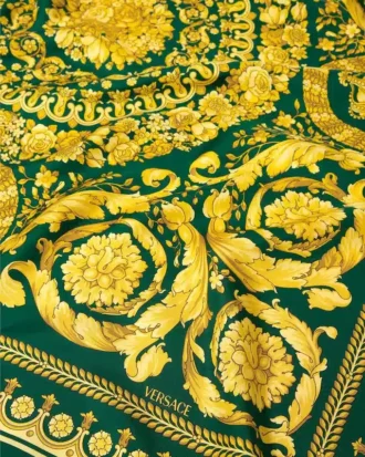 Printed Silk Twill Scarf 90 cm