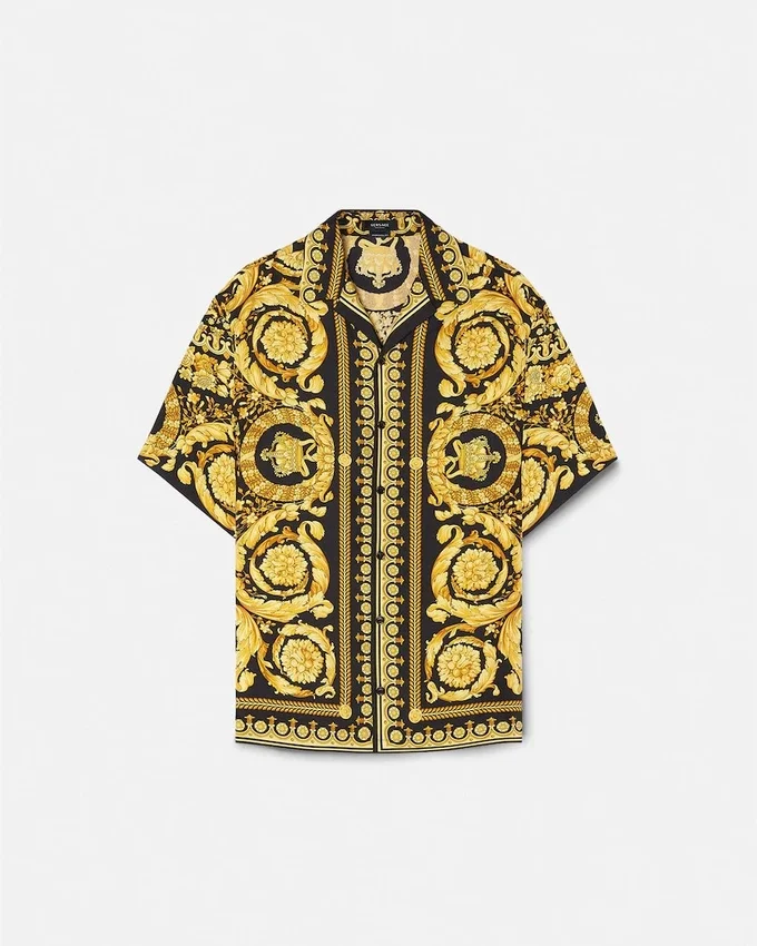 Printed Silk Twill Shirt Printed Silk Twill Shirt