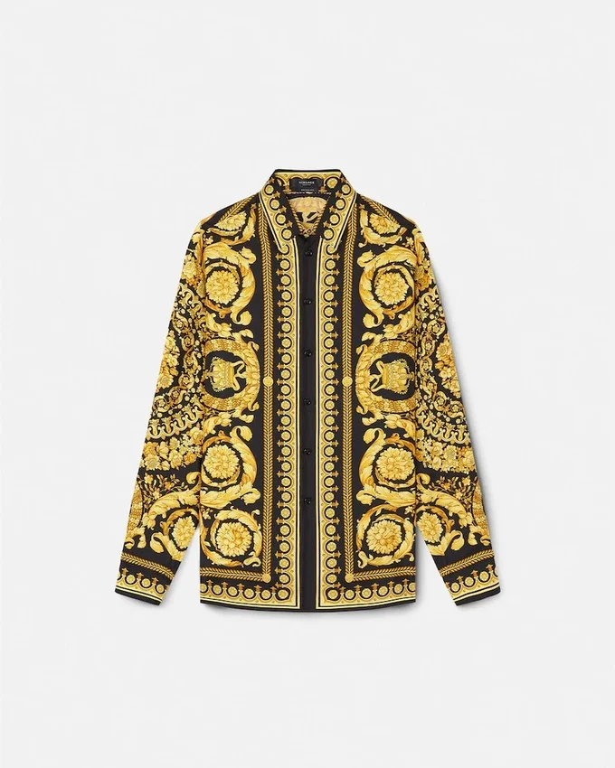 Printed Silk Twill Shirt Printed Silk Twill Shirt