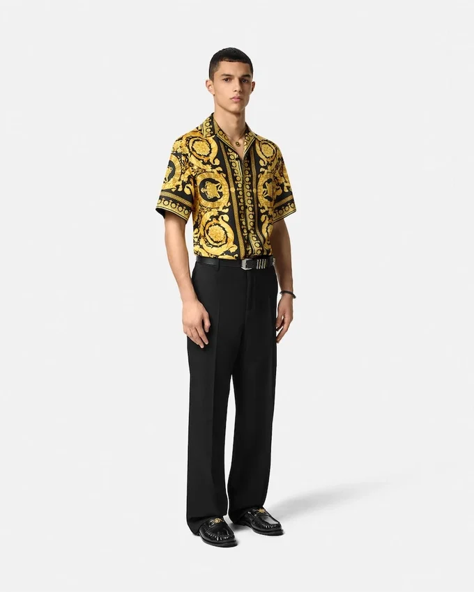 Printed Silk Twill Shirt Printed Silk Twill Shirt