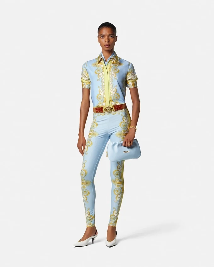 Printed Silk Twill Shirt Printed Silk Twill Shirt