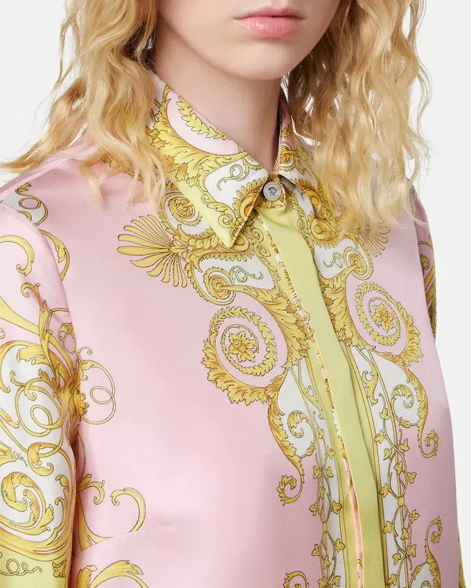 Printed Silk Twill Shirt Printed Silk Twill Shirt