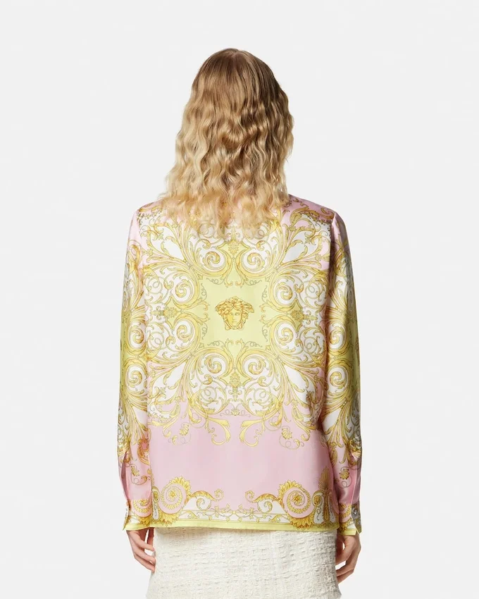 Printed Silk Twill Shirt Printed Silk Twill Shirt