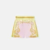 Printed Silk Twill Shorts