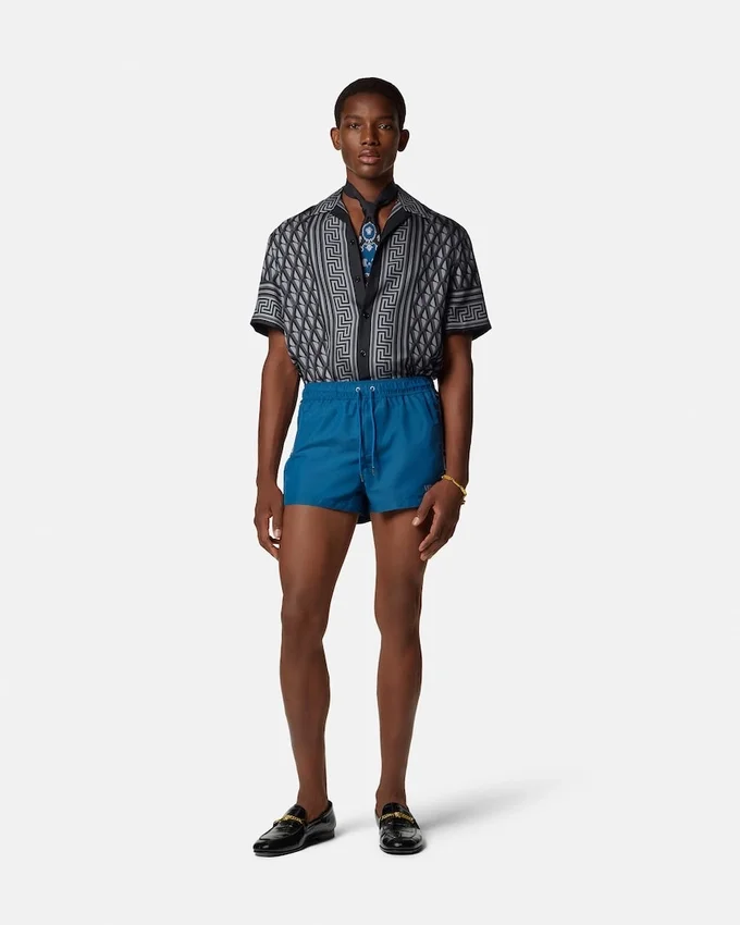 Printed Silk Twill Slim Shirt Printed Silk Twill Slim Shirt