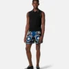 Printed Silk Twill Slim Shorts Printed Silk Twill Slim Shorts